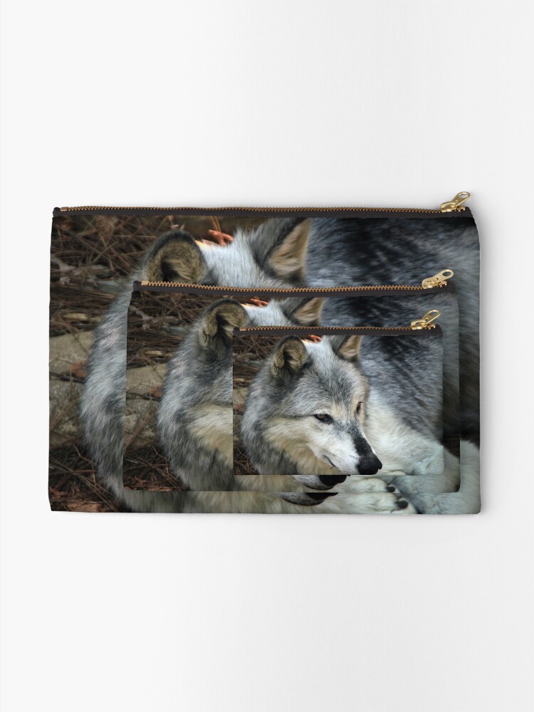 Alternate view of Lupus in tenebris Zipper Pouch