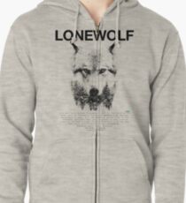 Lone Wolf! Zipped Hoodie