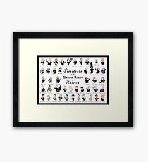 Presidents of the USA 2016 Update Framed Print