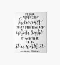 Worth It Quote Art Board