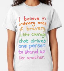 Camiseta clásica Actos ordinarios de valentía - Cita divergente