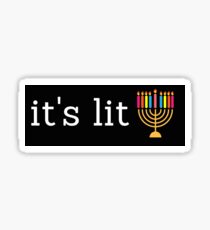 Hanukkah is lit Sticker