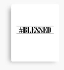 Hashtag Blessed Metal Print