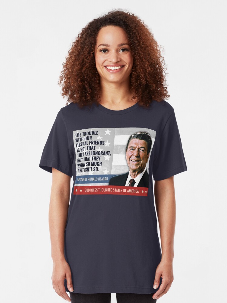 Alternate view of President Ronald Reagan Quote Slim Fit T-Shirt