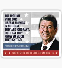 Pegatina Cita del presidente Ronald Reagan