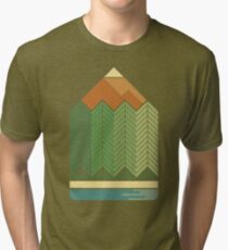 Drawing Mountains Tri-blend T-Shirt