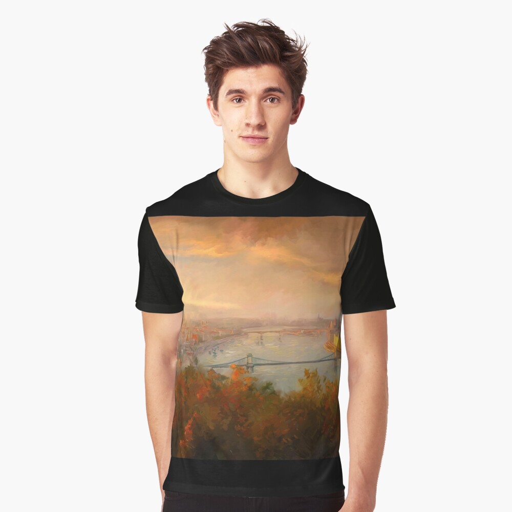 View of Budapest Graphic T-Shirt