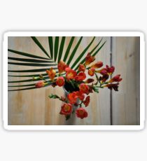 Orange flowers Sticker