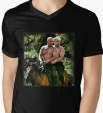 Best Friends Trump & Putin Men's V-Neck T-Shirt