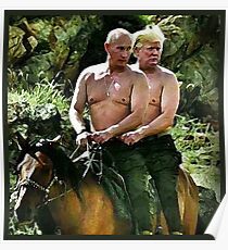 Póster Mejores amigos Trump y Putin