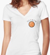 Kuroko No Basuke/Basket - Seirin Bench Uniform Women's Fitted V-Neck T-Shirt