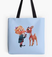 Rudolph the red nose reindeer Tote Bag