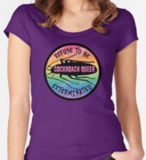 Cockroach queer Fitted Scoop T-Shirt