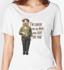 Cowboy Dog with a Gun Women's Relaxed Fit T-Shirt