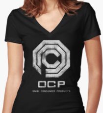 OCP - Grunge Women's Fitted V-Neck T-Shirt