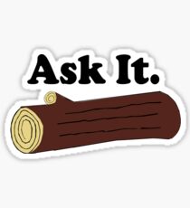 Twin Peaks Ask It Log Sticker