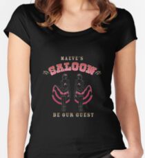 Westworld - Maeve's Saloon - "Be Our Guest" Women's Fitted Scoop T-Shirt