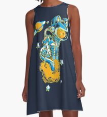Space Cat A-Line Dress