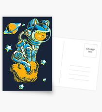 Raum Katze Postkarten