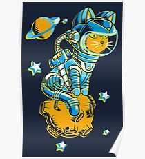 Raum Katze Poster