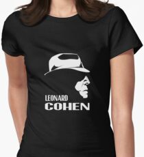 Leonard Cohen Tailliertes T-Shirt für Frauen