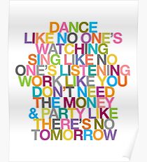 DANCE LIKE THERE'S NO TOMORROW Poster