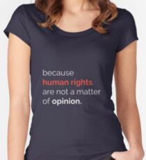 Human Rights Women's Fitted Scoop T-Shirt