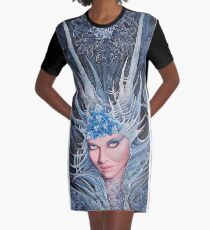 chine-goddess of winter Graphic T-Shirt Dress