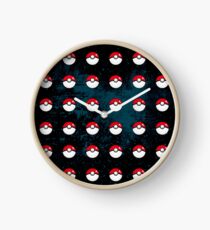 Pokeball Pattern Clock