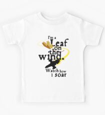 Leaf on the wind Kinder T-Shirt