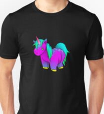 Neon Unicorn Stuffed Animal Unisex T-Shirt
