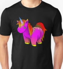 Neon Unicorn Stuffed Animal 2 Unisex T-Shirt