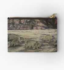 Sheep in Winter Studio Pouch