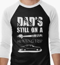 TWD/SPN - Negan/John Winchester's Hunt Trip Men's Baseball ¾ T-Shirt