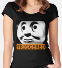 Thomas the Train (TRIGGERED) Women's Fitted Scoop T-Shirt