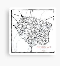 Birmingham (blue) Canvas Print