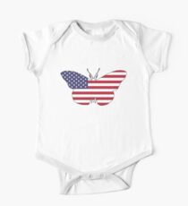 American Flag – Butterfly One Piece - Short Sleeve