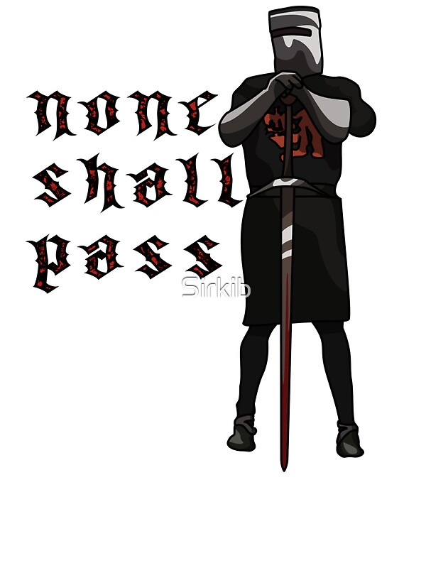 None Shall Pass Stickers By Sirkib Redbubble