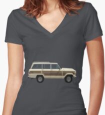 Jeep Wagoneer Fitted V-Neck T-Shirt