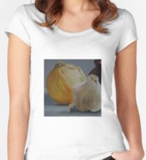 Garlic and Onions Women's Fitted Scoop T-Shirt