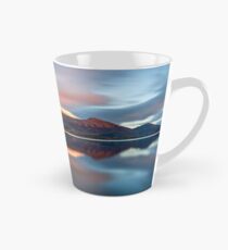 Sunset over the white summit of Skiddaw in the English Lake District Tall Mug