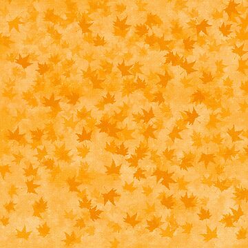 Artwork thumbnail, Autumn pattern with orange maple leaves.  by vectormarketnet