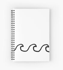 Waves Spiral Notebook