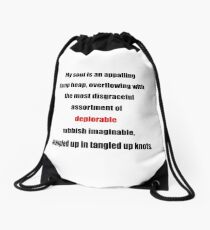 Deplorable Grinch Drawstring Bag