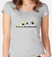 Evolution des Legomannes Tailliertes Rundhals-Shirt