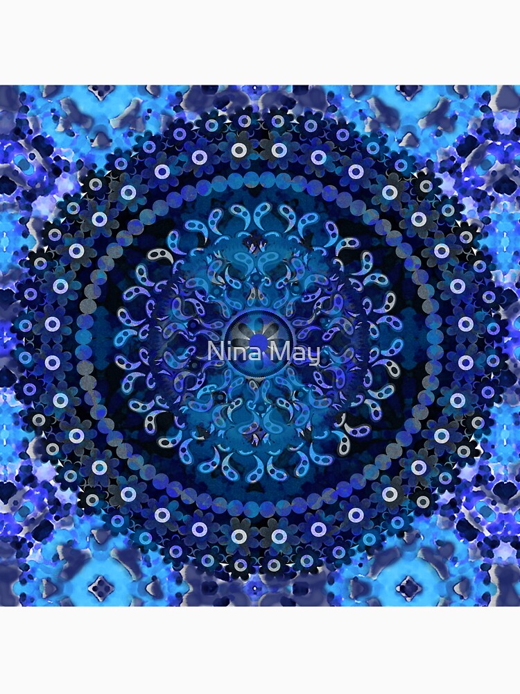 Blue Mosaic Mandala by ninabmay