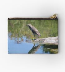 Juvenile night heron Studio Pouch