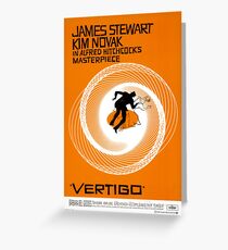 Vertigo Classic Movie Poster Greeting Card