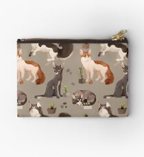 Cat Pattern Studio Pouch