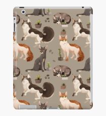 Cat Pattern iPad Case/Skin